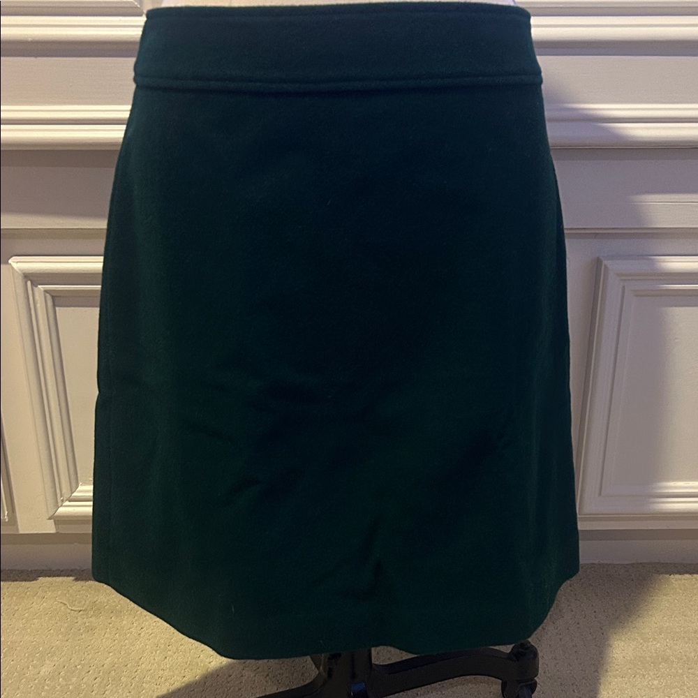 NWT J. Crew Dark Green Pencil Skirt